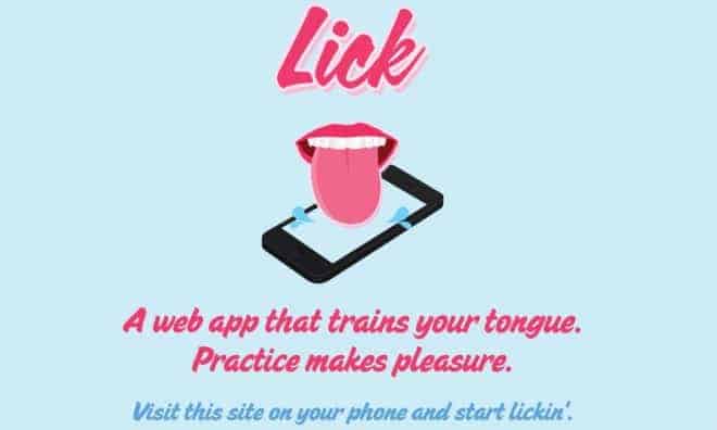 Lick this, une application pour apprendre à faire le cunnilingus parfait